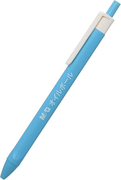 M&G Chenguang Semi Gel Pen, Smooth Writing, Blue Ink, Assorted Color Barrels 0.7mm - 1pcs - No: ABPW30S1