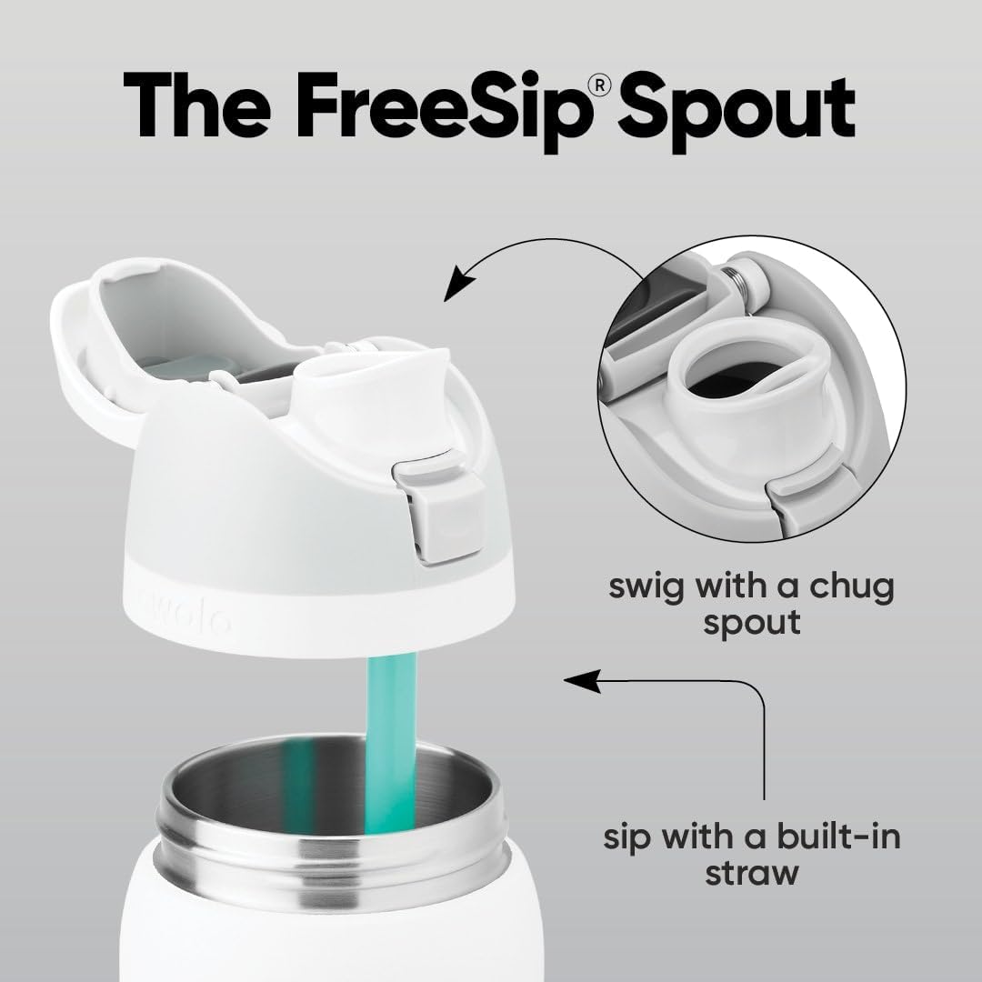Owala FreeSip 32oz (945ml) Insulated Stainless Steel Water Bottle – Leakproof Vacuum Bottle with Built-in Straw & Carry Loop