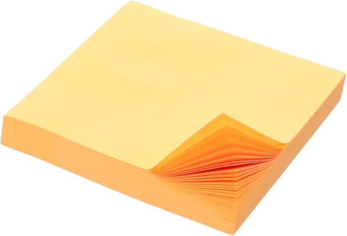 ملاحظات لاصقة من إم آند جي تشنغوانغ، ملاحظات منظمة، 100 ورقة، لون برتقالي نيون - رقم: Ys-461