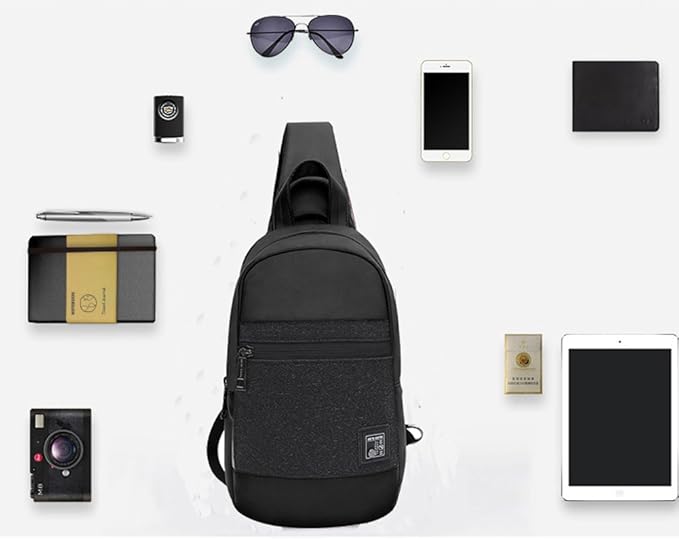 حقيبة ظهر كروس بودي للرجال من Arctic Hunter، حقيبة صدرية مقاومة للماء - رقم: XB00060 