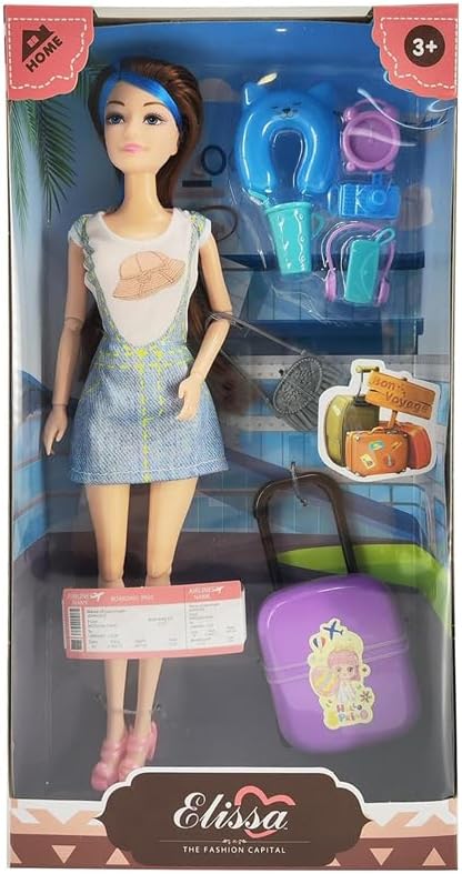 Elisa adventure travel Doll Deluxe ll Style with Accessories
