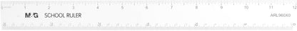 مسطرة بلاستيكية من إم آند جي تشنغوانغ، قياسات دقيقة وخفيفة الوزن، 30 سم، رقم المنتج: ARL960X0 