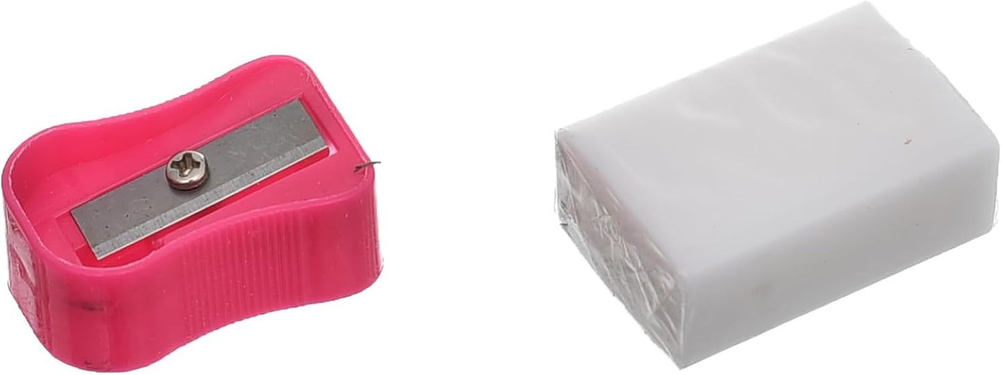 مقلمة أقلام رصاص M&amp;G Chenguang، HB، 12 قطعة + ممحاة ومبراة مجانية، رقم المنتج: AWP308D7 