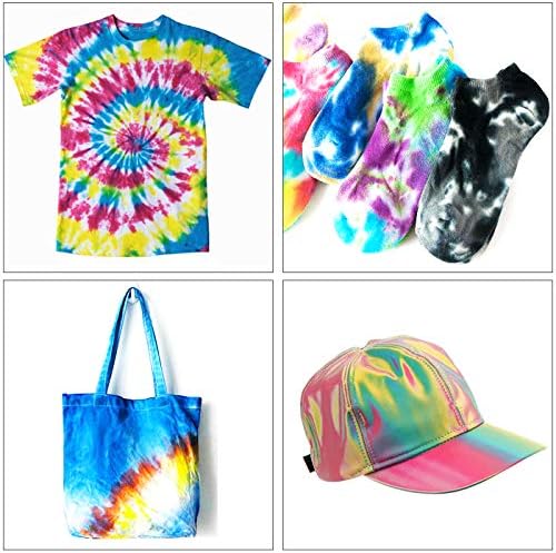 مجموعة صبغ وتلوين الأقمشة بخطوة واحدة، 8 ألوان، مناسبة لملابس الأطفال والكبار والقمصان والحقائب - MY283 