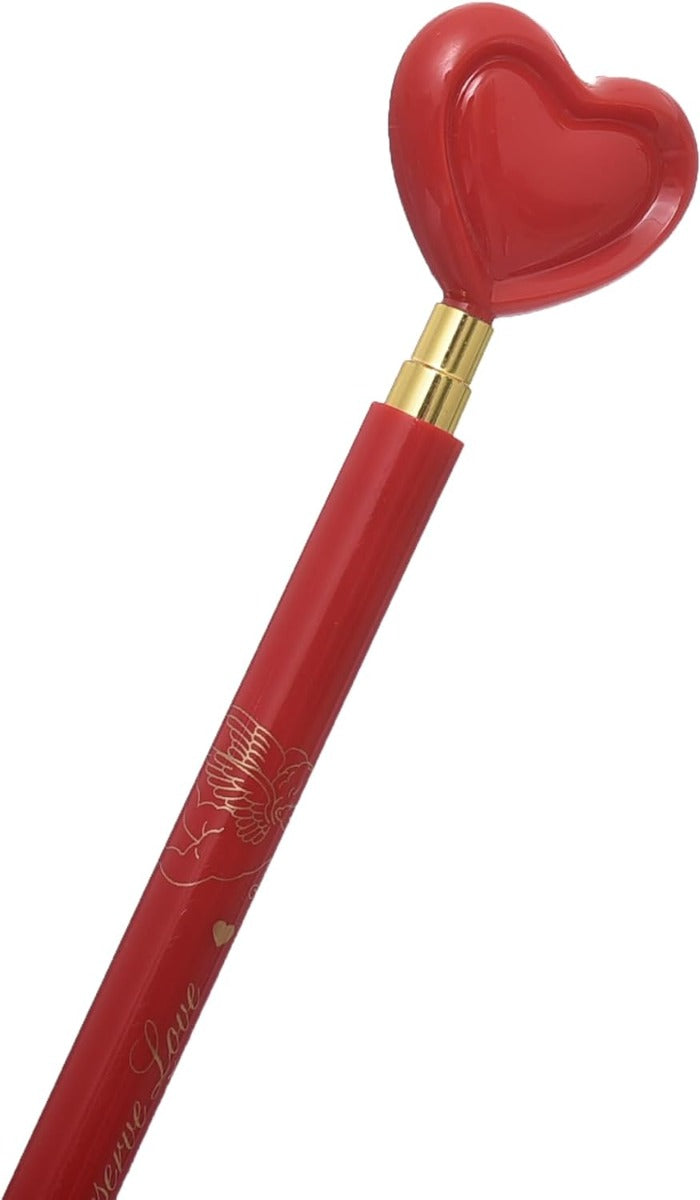 M&G Chenguang Heart-Shaped Needle Tip Ballpoint Pen 0.5mm - 1pcs - No:ABP87579