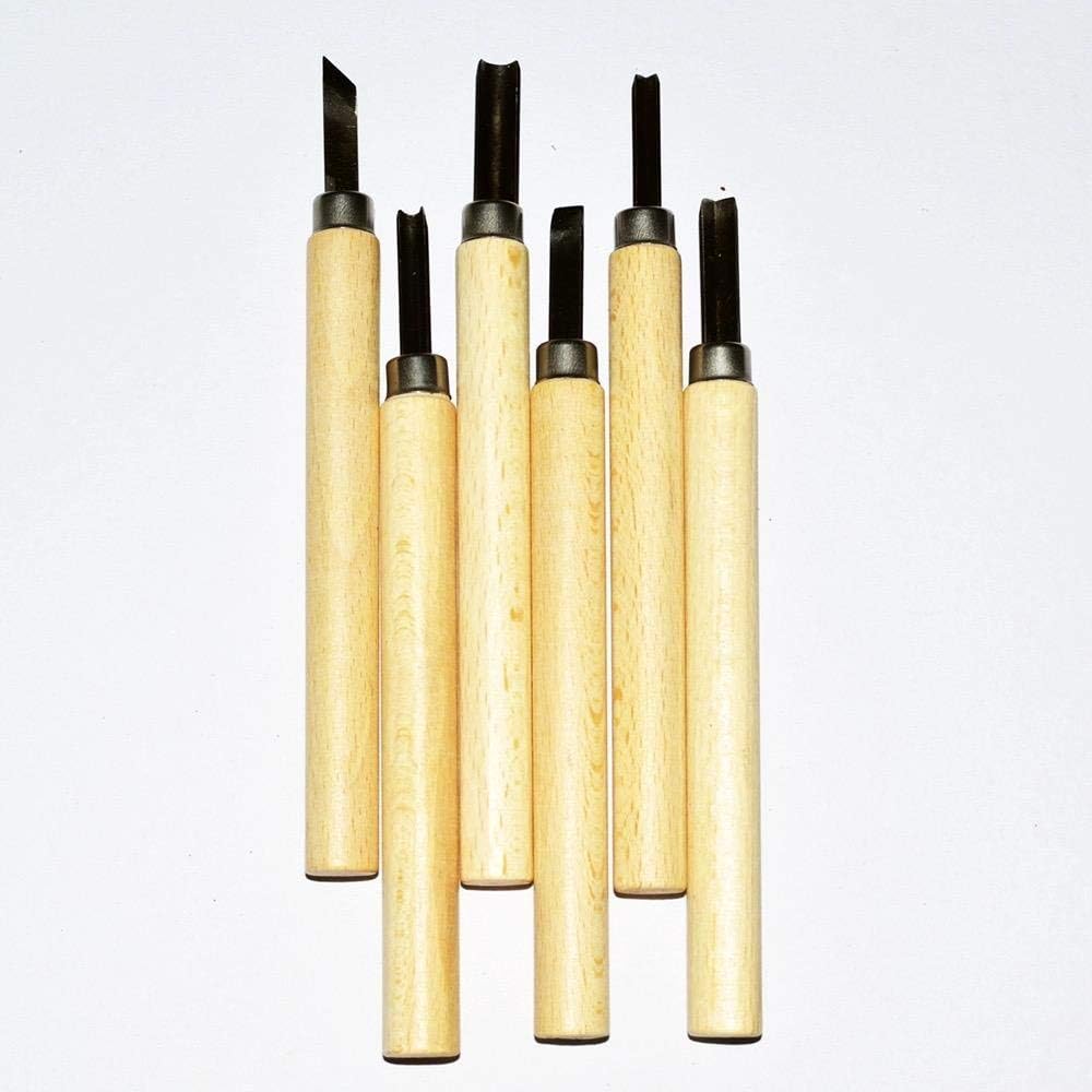 Keep smilling Wood Carving Tool - Set of 6 Pieces - No:WD-6