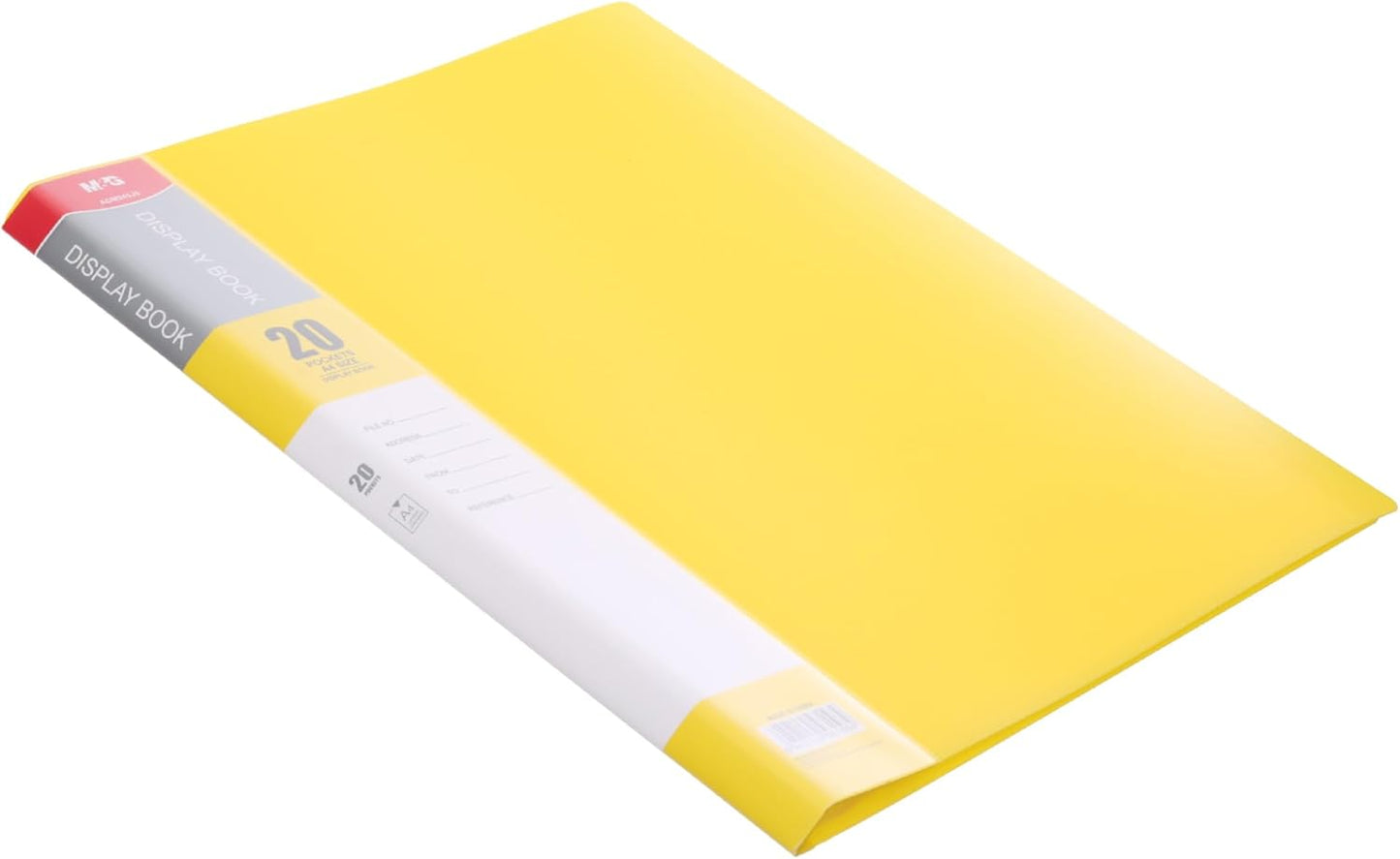 M&G Chenguang Document Holder, Minimalist U-Shape File Storage, Lightweight Plastic, 20 Pockets - No:ADM945J9