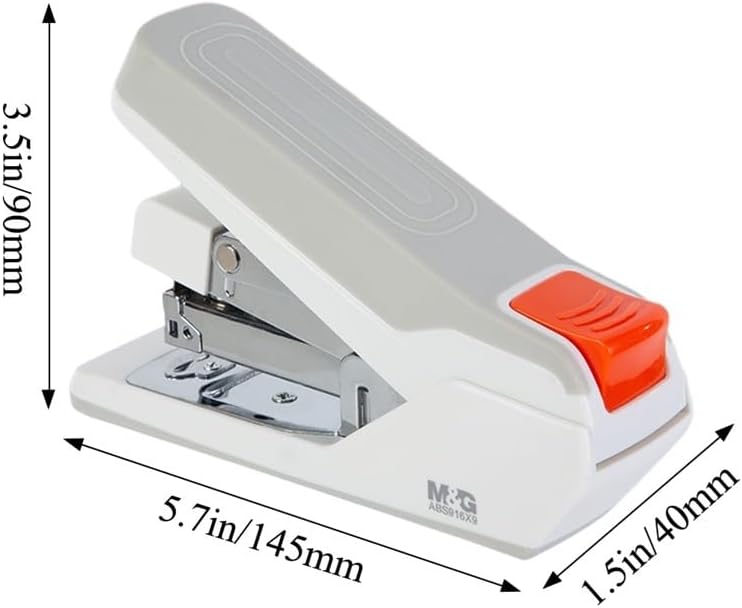 M&G Chenguang Effortless Desktop Stapler, 50 Sheet One Touch - No:ABS916X9