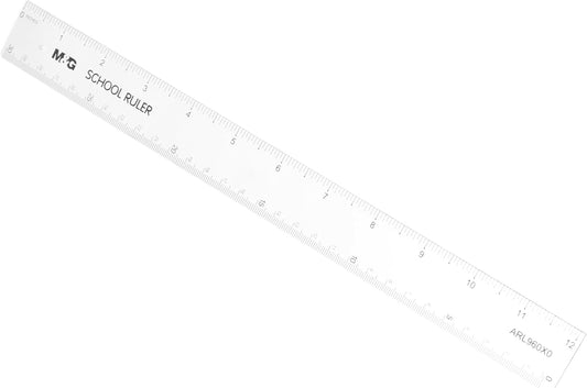 M&G Chenguang Plastic Ruler, Accurate and Lightweight Measurements, 30 cm No : ARL960X0