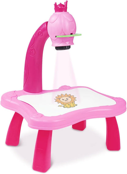 Unicorn Child learning desk with smart projector, kids educational painting
