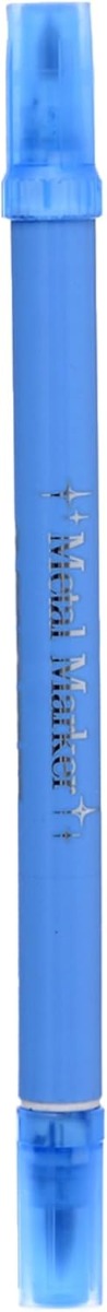 M&G Blue Metal Marker Pen, Number 8062, Double-Tip,