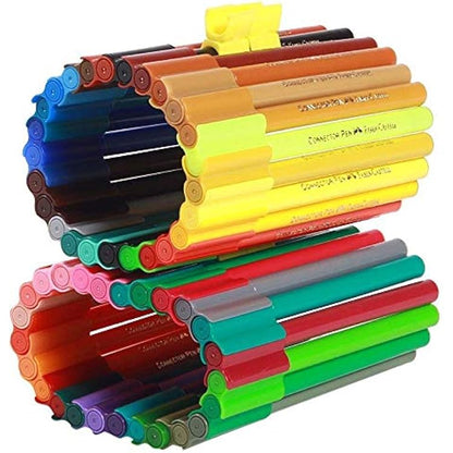 Faber-Castell- Connector Pens With 2 Free Connectors - 25colors - No:153025