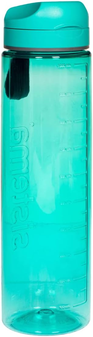 زجاجة مياه سيستيما على شكل ساعة رملية سعة 1 لتر خالية من مادة BPA - رقم: 00690