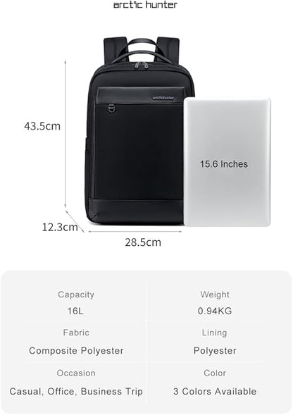 Arctic Hunter Backpack for Men 16L Office Travel Backpack Casual Laptop Bag with 15.6-inch - No:B00672