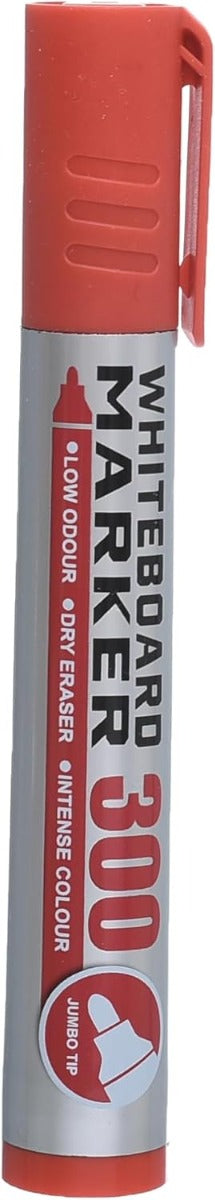 قلم سبورة بيضاء من إم آند جي تشنغوانغ، 300 قلم برأس جامبو، قليل الرائحة، لون أحمر فاقع - قطعة واحدة - رقم المنتج: AWMY22R2