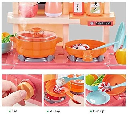 مجموعة ألعاب مطبخ بخاخ، ألعاب طعام للأطفال - 63 سم - رقم: 889