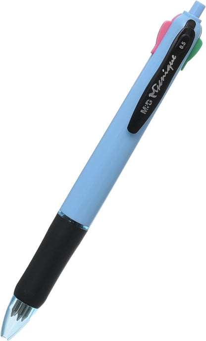 M&G Chenguang Ballpoint Pen, Versatile Writing, 4-Color Ink, 0.5mm Medium Point - 1pcs - No:ABP803T0