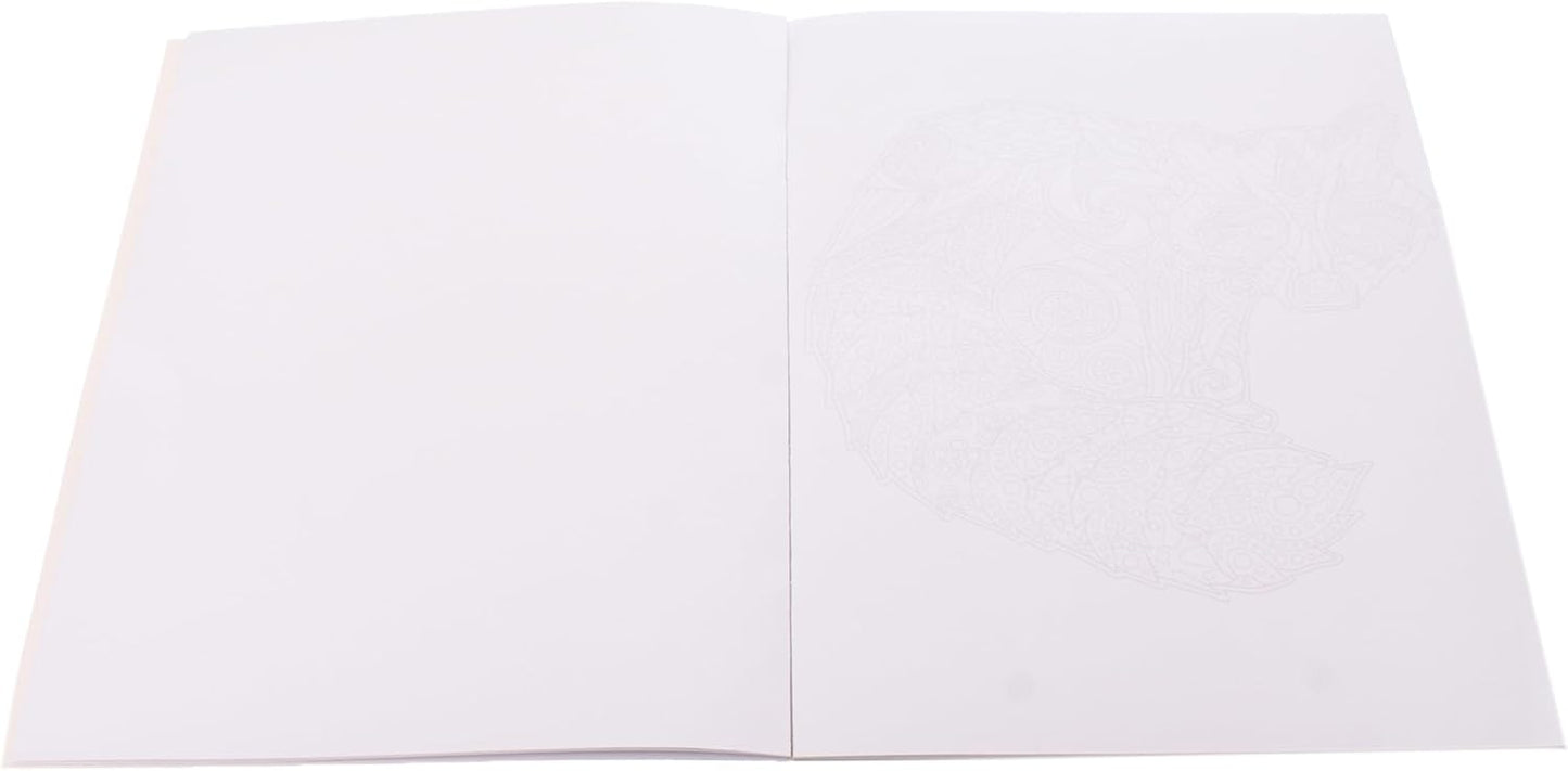 Yassin. Animals Artistic Colouring Book With 12 Designs Printed On High Quality - NO: 1136