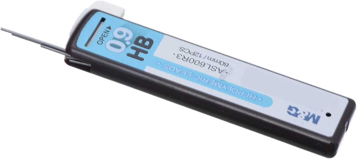 M&G Mechanical Pencil Leads, Hb 0.9Mm - NO: Asl 600R3