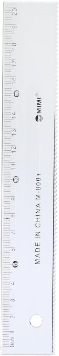 Lux Transparent Ruler, 20 Cm, Model Imim