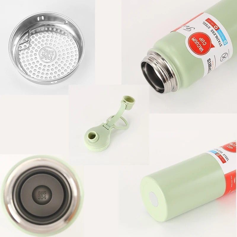 800ml Vacuum Insulated Stainless Steel Thermal Bottle, Leakproof, BPA Free, Hot/Cold Sports Water Bottle for Coffee, Tea, Travel