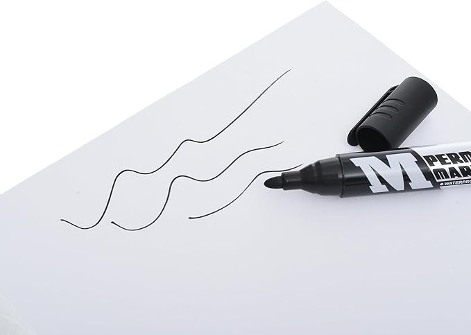 قلم تحديد دائم من إم آند جي تشنغوانغ، رأس مستدير للكتابة والتحديد بخط عريض - أسود - قطعة واحدة - رقم المنتج: APMY22R3