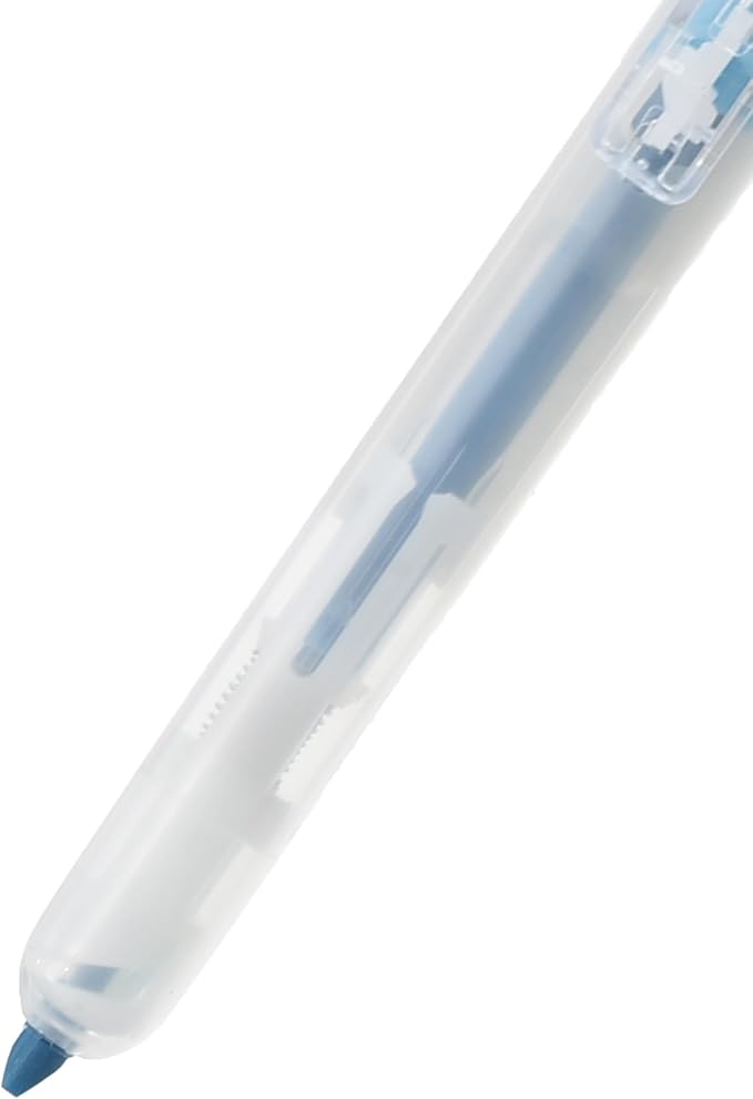 M&G Chenguang Retractable Highlighter Pen, Vibrant and Clear Highlighting, Chisel Tip - Blue - No:AHM27301
