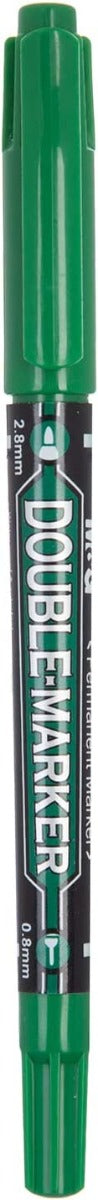 قلم تحديد دائم مزدوج الرأس من إم آند جي - أخضر