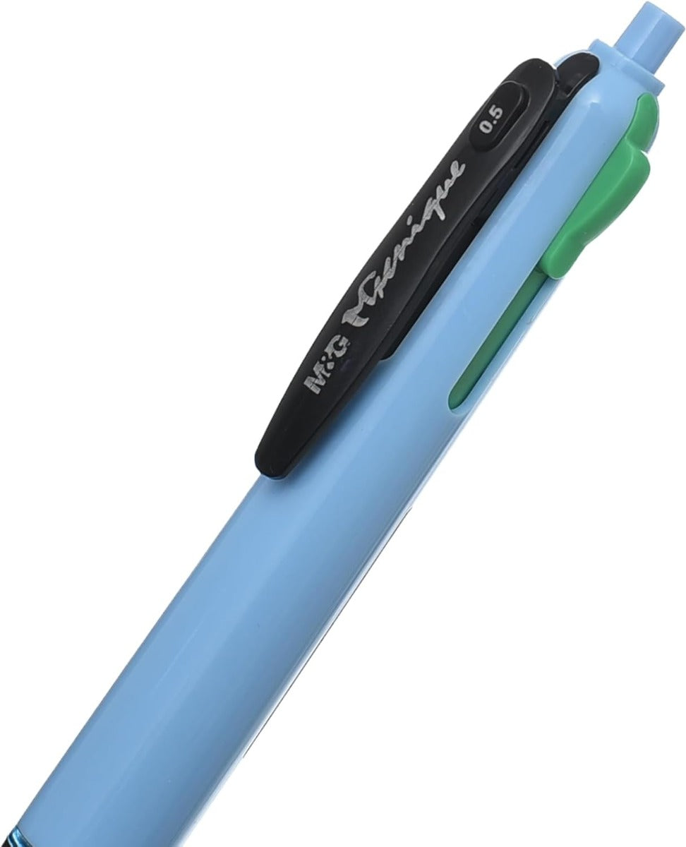M&G Chenguang Ballpoint Pen, Versatile Writing, 4-Color Ink, 0.5mm Medium Point - 1pcs - No:ABP803T0