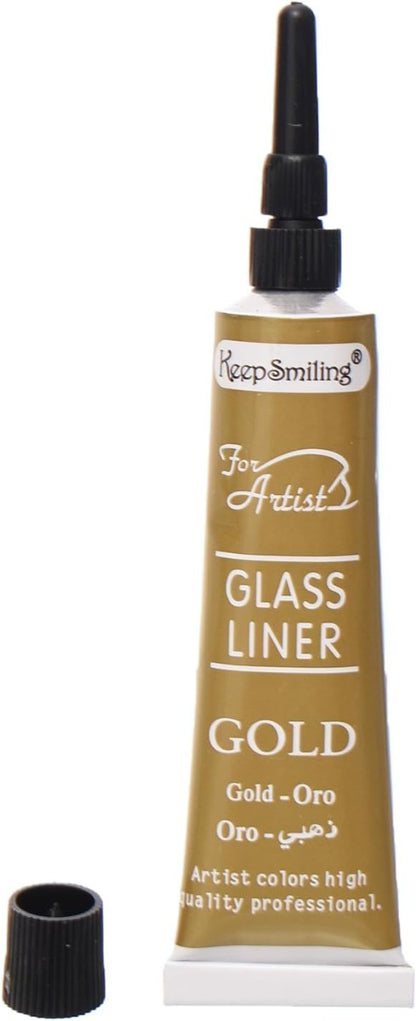 أنبوب تخفيف الضغط ذو البطانة الزجاجية الذهبية "حافظ على ابتسامتك"، مصنوع من مواد عالية الجودة - رقم المنتج: M83