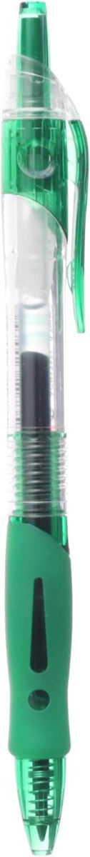 M&G Chenguang R5 Retractable Gel Ink Roller Ball Pens, Fine Point, 0.7mm - Green - No:AGP12371