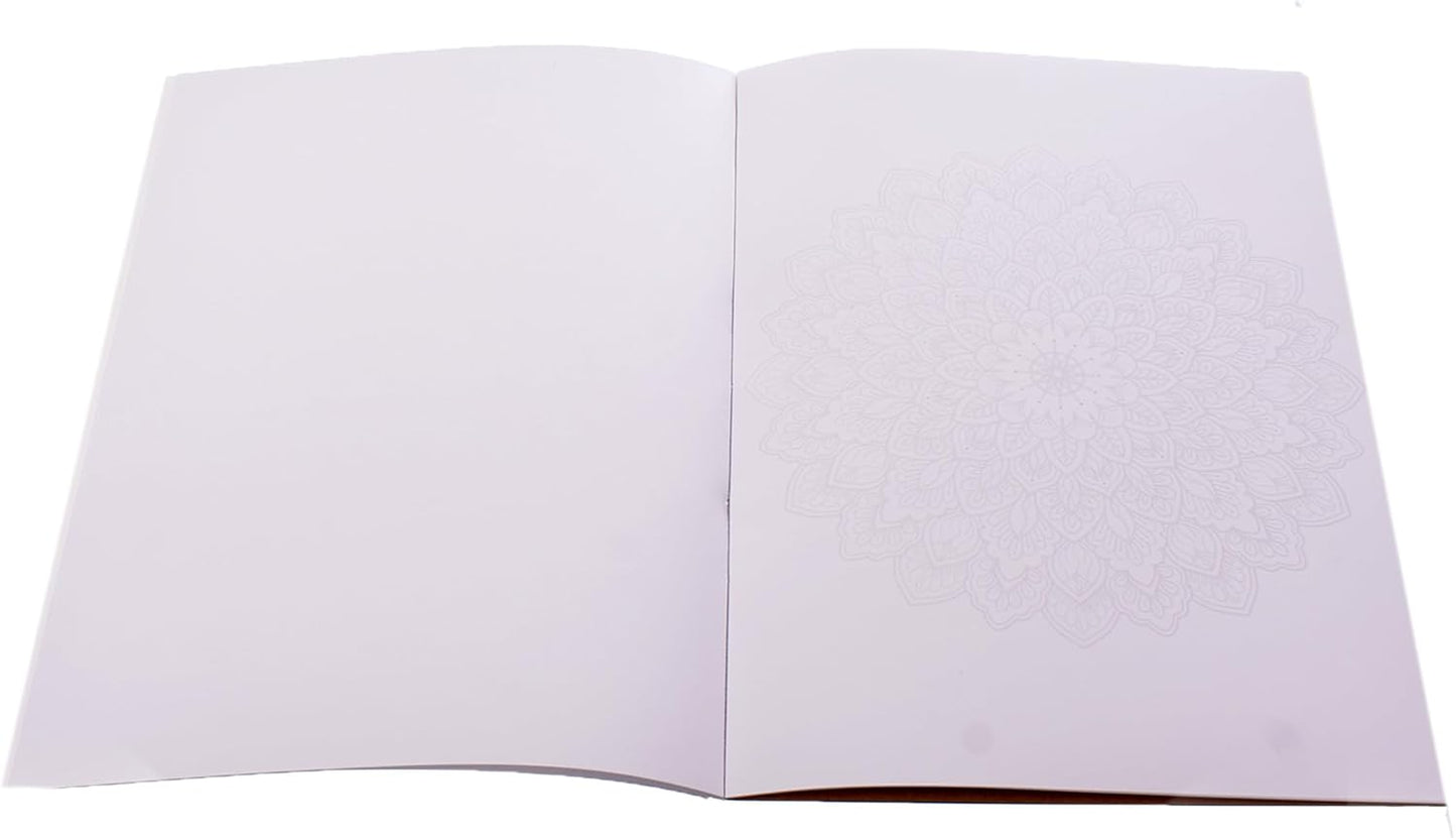 كتاب تلوين فني لياسين مانديلا، يحتوي على 12 تصميمًا مطبوعًا بجودة عالية - رقم: 1139