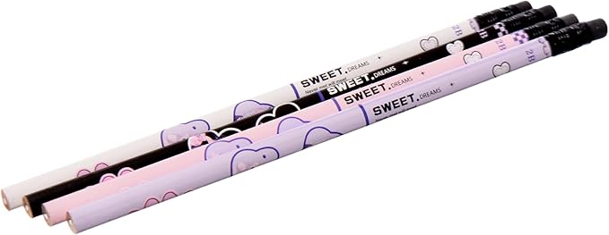 قلم رصاص خشبي من إم آند جي 2B مع ممحاة - قطعة واحدة - متعدد الألوان - رقم: 307C0