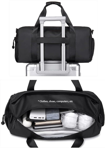 حقيبة سفر رياضية مقاومة للماء من آركتيك هانتر، لون أسود - رقم: LX00537