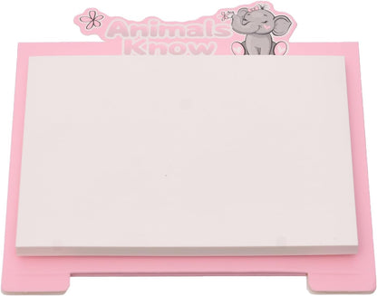 ملاحظات لاصقة من إم آند جي تشنغوانغ بتصميم حيوانات للطلاب، 40 ورقة، 76 × 101 مم، ورق أبيض - رقم: YS-447