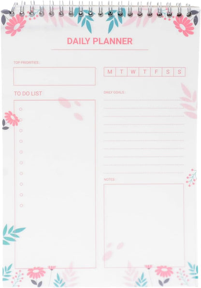 مفكرة ياسين للتخطيط اليومي، ذات غلاف سلكي، 50 ورقة، مقاس B5 - رقم: 1291