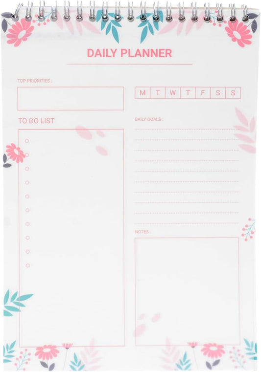 Yassin Daily Planner Notebook, Wire-Bound, 50 Sheets, B5 Size - NO: 1291