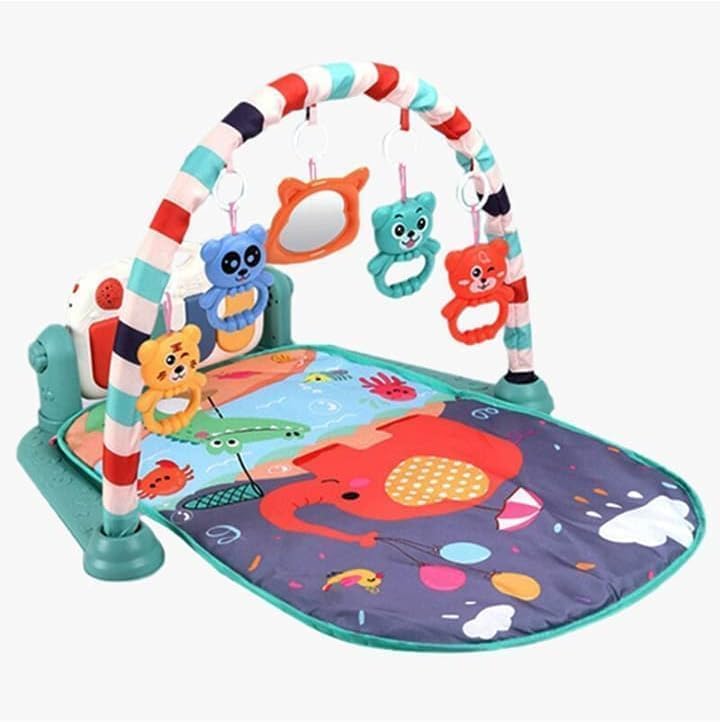 Baby Play Mat, Fun Piano Tummy Time Activity with 5 Educational Sensory Toys - No:8006