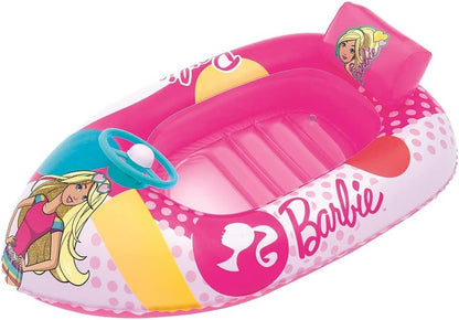Bestway Inflatable Barbie Beach Boat for children Barbie with steering wheel 114cm x 74cm - No:93204
