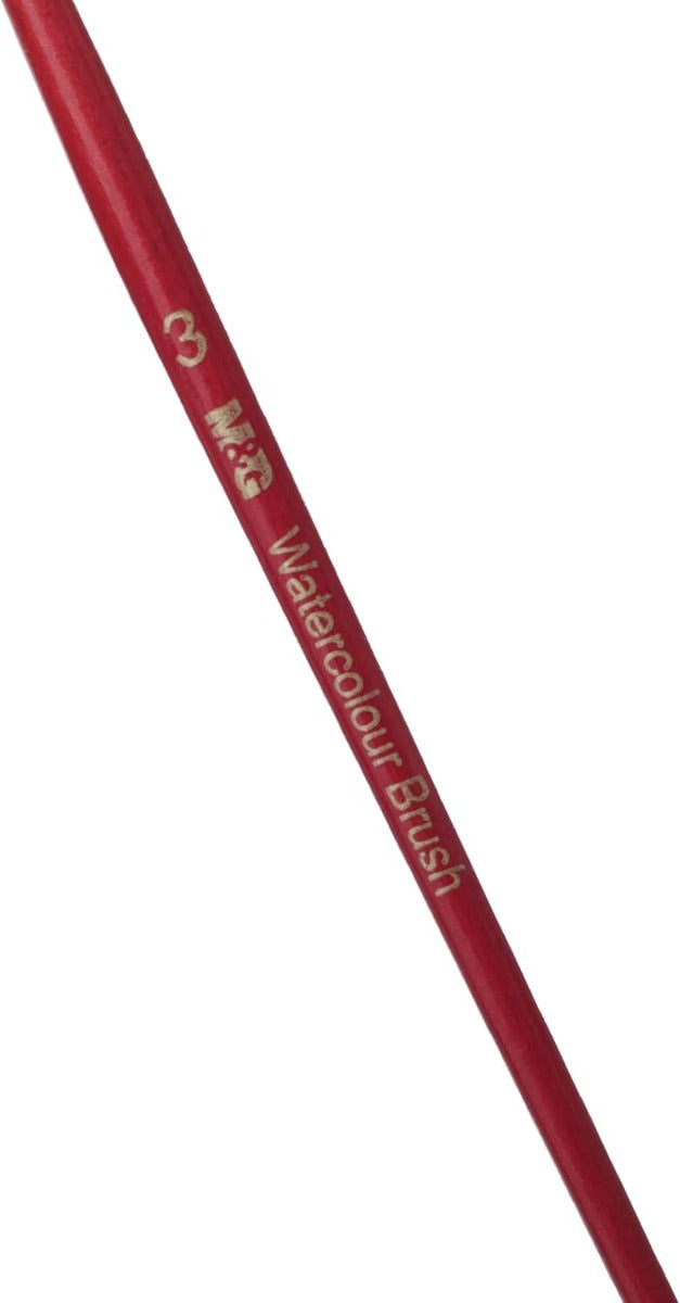 M&G Chenguang Watercolor Round Brush, Smooth Art Painting, Synthetic Bristles - Size: 3 - No:ABH978D2C