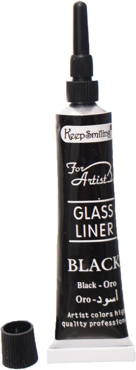 Keep Smilling Black Glass Liner Relief Tube - NO: M81