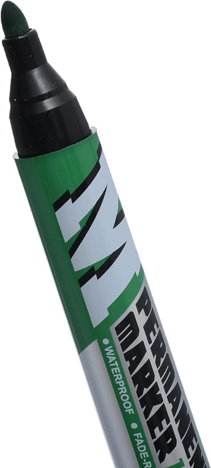 M&G Chenguang Permanent Marker, Rounded Tip for Bold Labeling - Green - 1pcs - No:APMY22R3