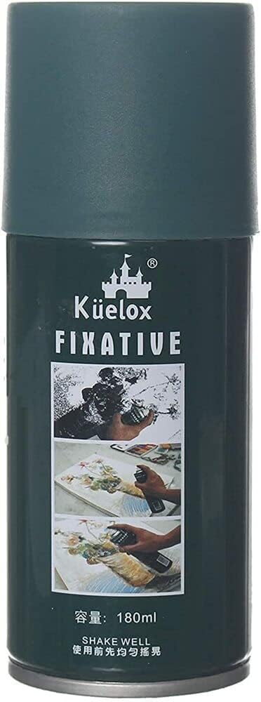 Kuelox pastel/charcoal & pencil drawings fixative (180ml) for pinting, drawing