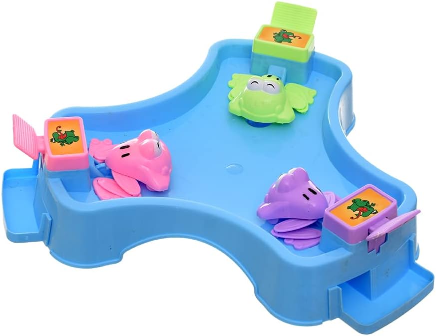 لعبة الضفدع الصغير السعيد مع كرات للاعب واحد إلى ثلاثة لاعبين و18 كرة