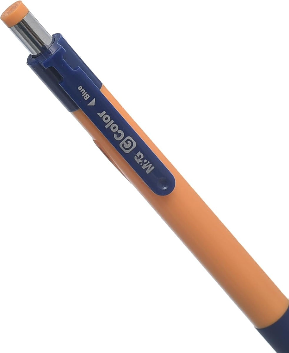 قلم حبر جاف من إم آند جي تشنغوانغ، كتابة متناسقة وأنيقة، سن متوسط ​​0.7 مم، أزرق 