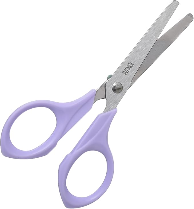 M&G Chenguang Kids Scissors, Safe Ergonomic Design, Rounded Tips for Young Hands - No:ASS913X0