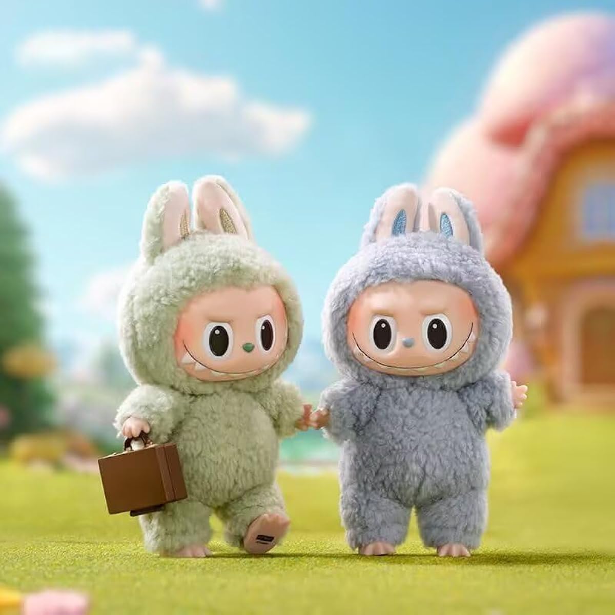 دمية لابوبو أجنحة الحظ، دمية فينيل قطيفة، مجموعة دمى الوحوش المعلقة، ديكور منزلي عصري، مجموعة ألعاب دمى قطيفة - 17 سم