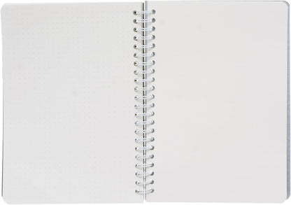 دفتر ياسين حلزوني، منقط، 14×20 سم، 100 ورقة، مقاس A5 - رقم: 1280