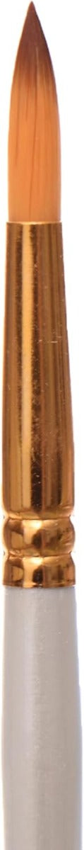 Keep Smilling Set Of 5 Pieces Of Round Paint Brushwith White Handel - NO: 6090R