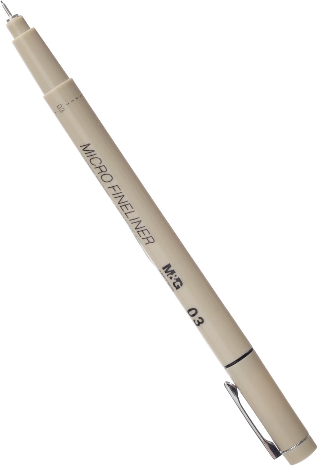 M&G Chenguang Micro Fineliner Pen, 3mm Fine Tip for Precise Drawing and Detailed Sketches, Black - 0.38mm - No: ASPT7975